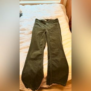 Green corduroy pants from Pilcro and the Letterpress by Anthropology